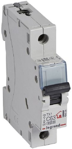 Выключатель автоматический Legrand TX3 6000 1п 63А C 6кА  картинка